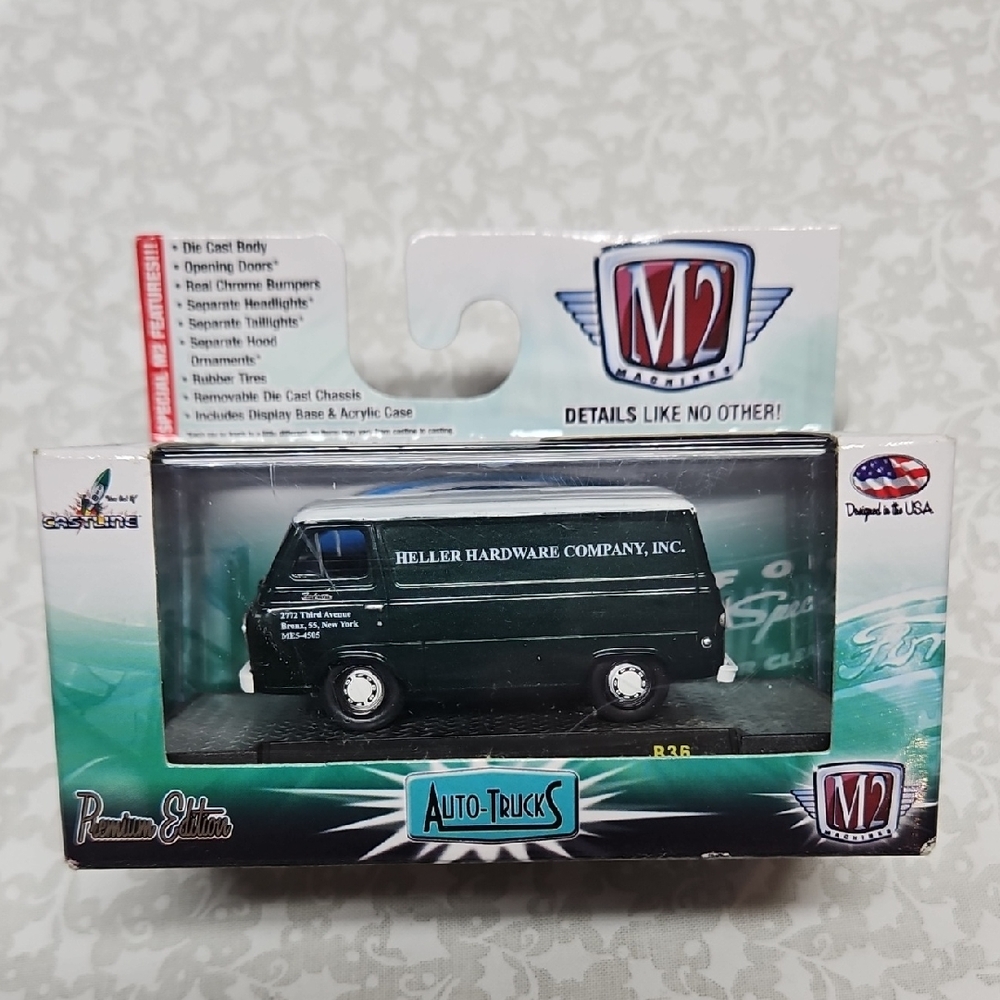 M2 Machines 1965 Ford Econoline Delivery Van Premium Die-cast R36 15-76